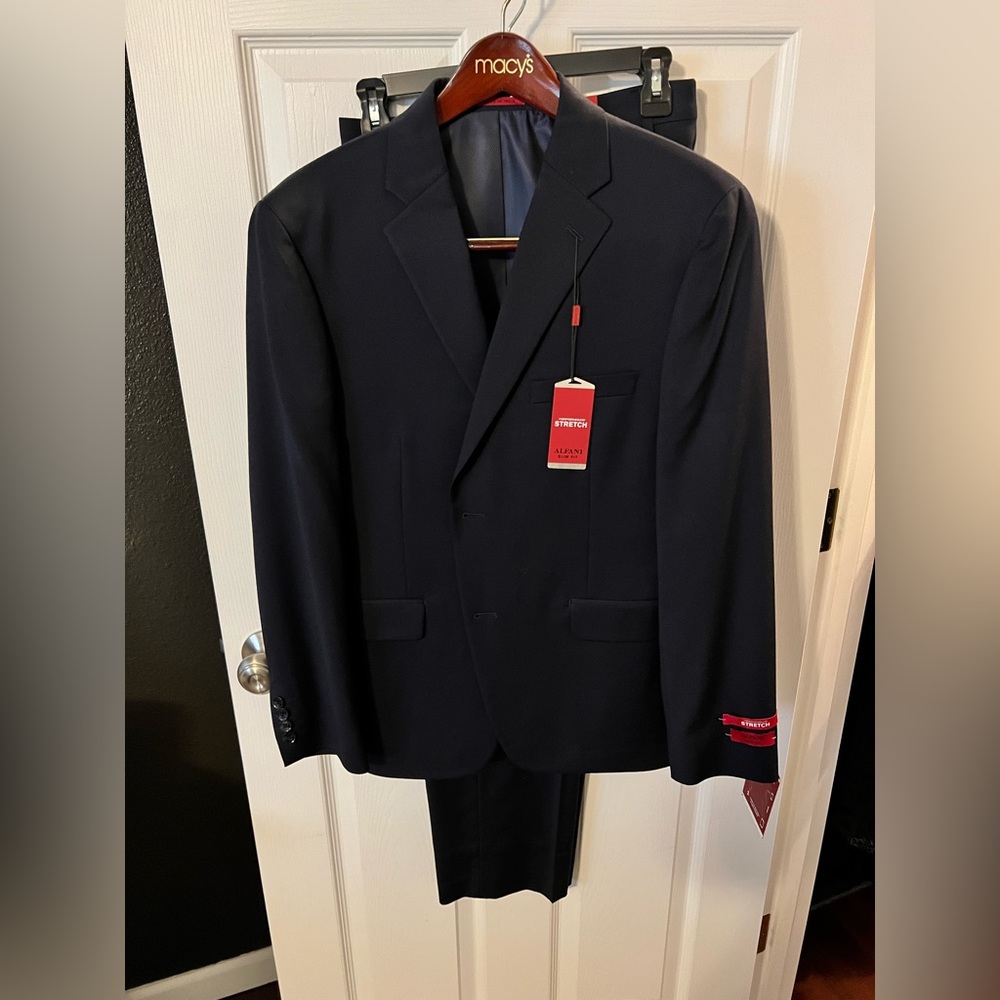Brand new alfani slim suit - navy